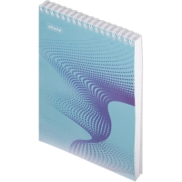 Блокнот А5,80л,клетка,метал.гребень,цв.обложка Forma,в ассорт