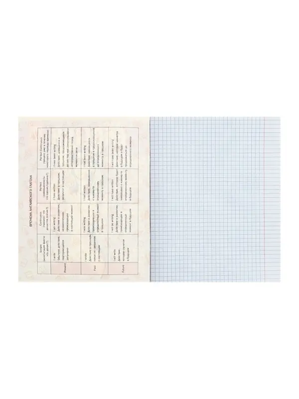 Тетрадь предметная 48 листов в клетку Calligrata &laquo;Журнал. Английский язык&raquo;, картонная обложка, серые листы