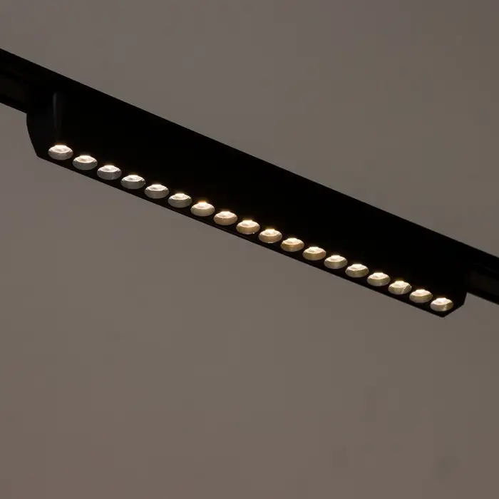 Светильник трековый BayerLux SLIM &laquo;Линза-33&raquo;, LED, 18 Вт, 3000K-6000К, 48 В, CRI90, 3.2&times;3.8&times;33.8 см, чёрный