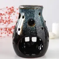 Аромалампа для эфирных масел &laquo;Полевой цветок&raquo;, керамика, коричневая, 9&times;9.5&times;13.5 см