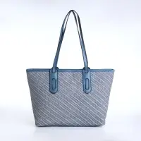 Сумка женская тоут на молнии, 30&times;11&times;25 см, голубая