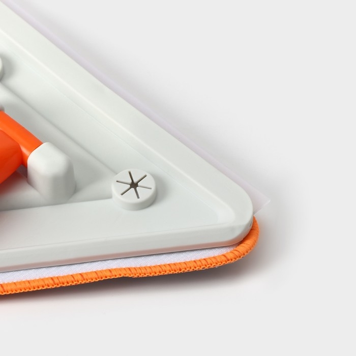 Окномойка фигурная Raccoon, стальная ручка, 2 секции, 102 см, насадка из микрофибры 20×15 см Окномойка фигурная Raccoon, стальная ручка, 2 секции, 102 см, насадка из микрофибры 20×15 см