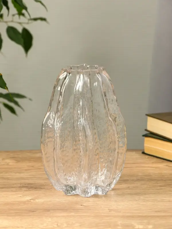 Ваза стекло настольная  Ваза стекло настольная "Кэли" 21х12х6 см, прозрачный