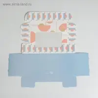 Коробка для эклеров, кондитерская упаковка, 5 вкладышей, With Love, 25.2&times;15&times;7 см