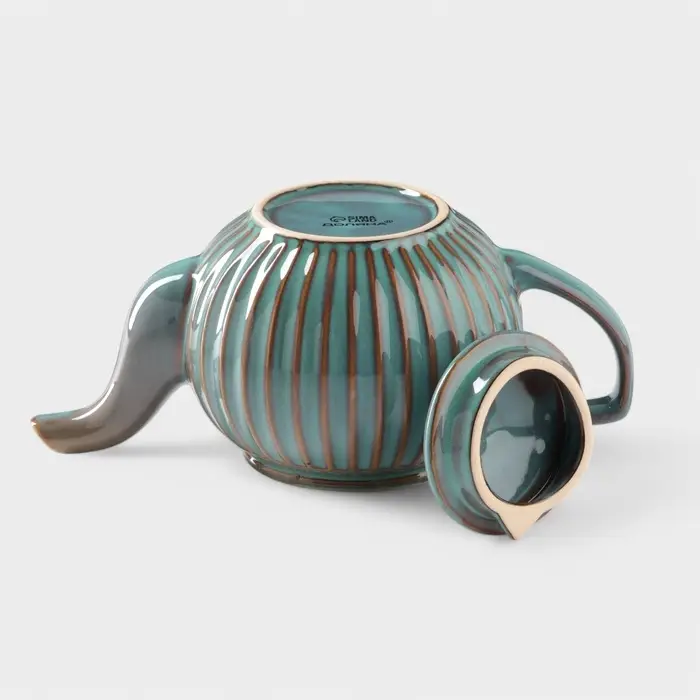 Заварочный чайник Доляна &laquo;Винтаж&raquo;, 1.1 л, керамика, бирюзовый