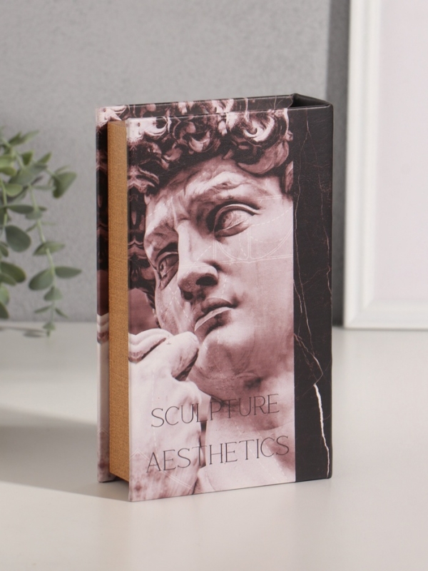 Сейф-книга дерево кожзам  Сейф-книга дерево кожзам "Эстетика скульптуры" 21х13х5 см
