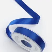 Лента атласная TEIRA, двухсторонняя, 20 мм, 25&plusmn;1 м, синяя №0329