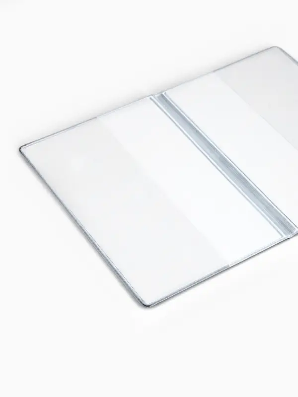 Обложка для паспорта из искусственной кожи, чёрная