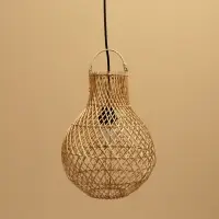 Светильник потолочный из ротанга «Рони», 1×120 Вт, Е27, 32×32×43 см