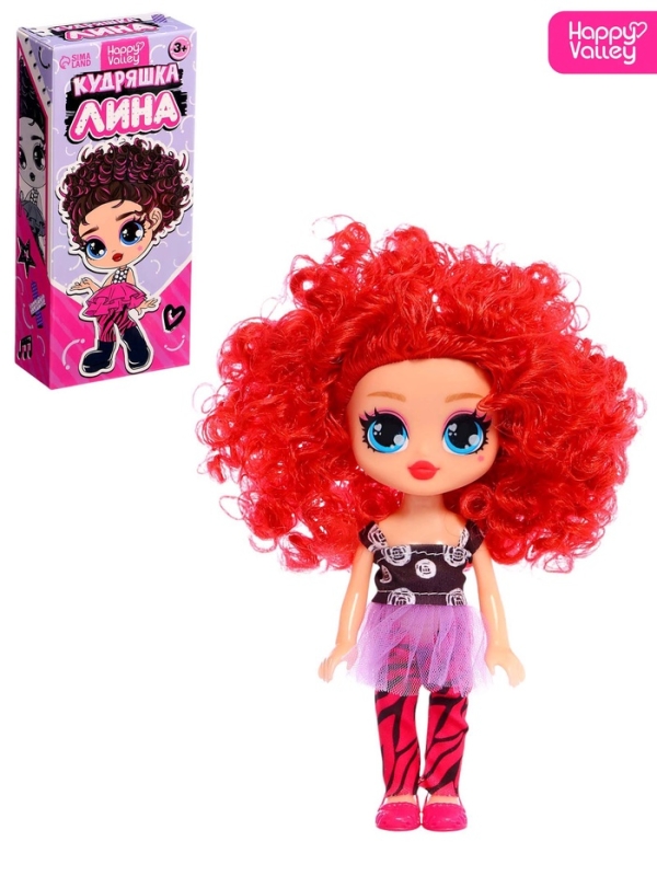Кукла «Кудряшка Лина», красный Кукла «Кудряшка Лина», красный