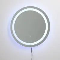 Зеркало интерьерное настенное, с подсветкой, с сенсорной кнопкой, 50&times;50 см