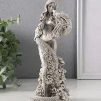 Фигура «Ева со змеей», 20×8.5×9 см, серая