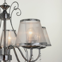 Люстра 2425/5 E27 40Вт хром 52х52х32-60 см BayerLux