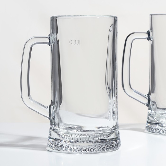 Набор стеклянных кружек «Время дегустаций. Пивная кружка», 330 мл, 2 шт Набор стеклянных кружек «Время дегустаций. Пивная кружка», 330 мл, 2 шт