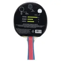 Ракетка для настольного тенниса BOSHIKA Control 9, для начинающих, губка 1.8 мм, коническая ручка