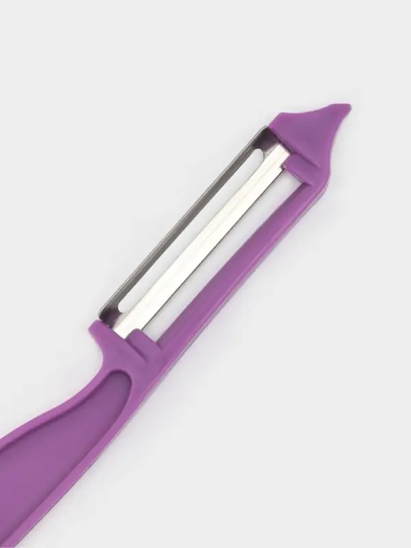 Овощечистка Доляна &laquo;Волна&raquo;, 14 см, фиолетовая