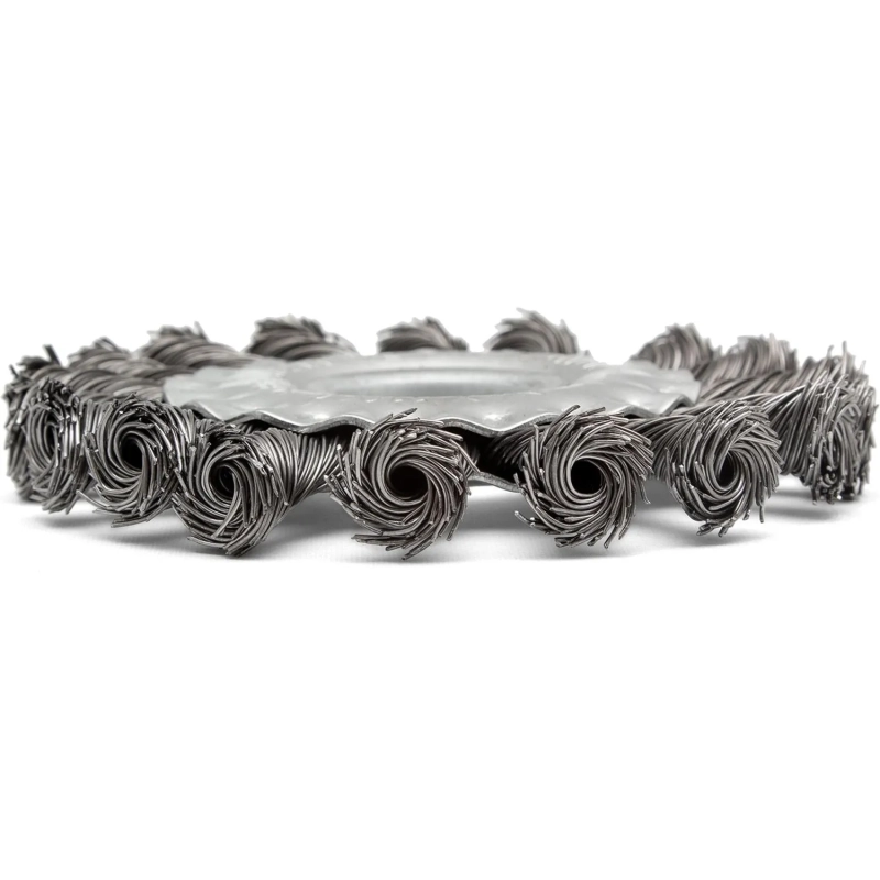 Корщетка для УШМ VIRA d125х22.2мм, плоская, крученая (575125)