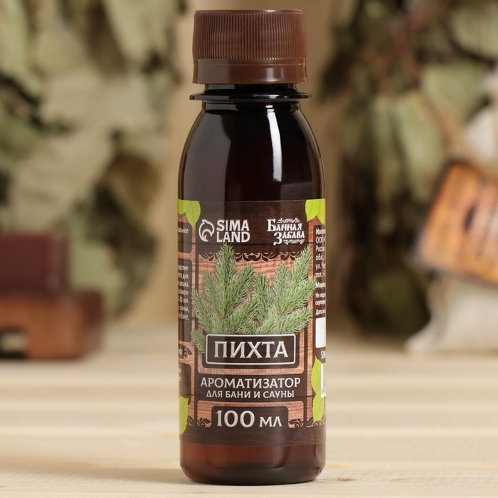Ароматизатор для бани и ванны «Пихта», натуральный, 100 мл, Ароматизатор для бани и ванны «Пихта», натуральный, 100 мл, "Банная Забава"