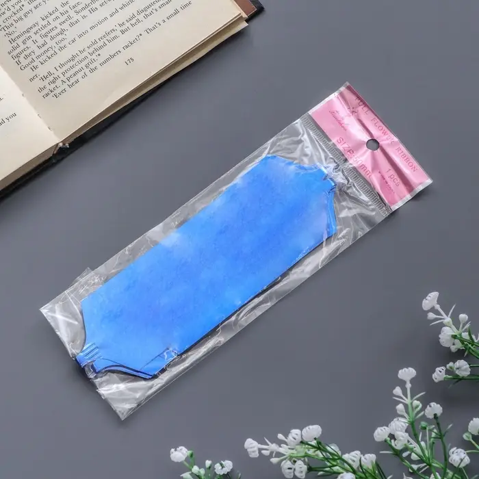 Подарочный бант - шар №5, синий, для упаковки подарков