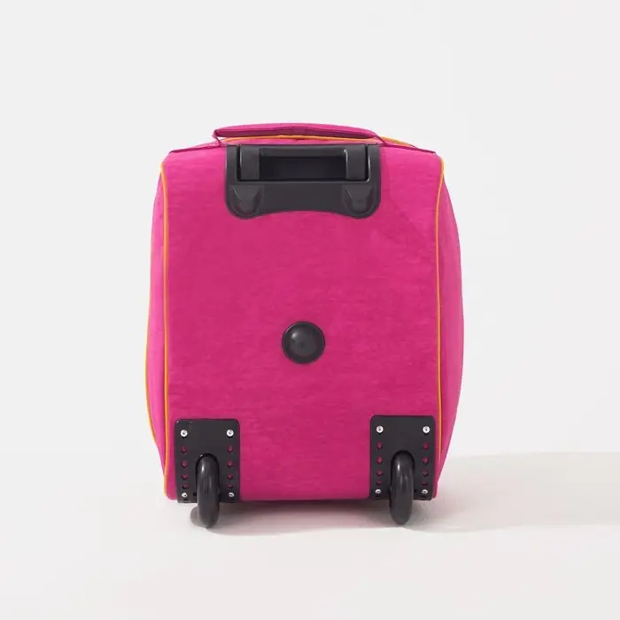 Чемодан малый 16" на молнии, цвет розовый