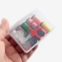 Швейный набор, 22 предмета, в пластиковом контейнере, 7.8&times;5.7&times;2.7 см