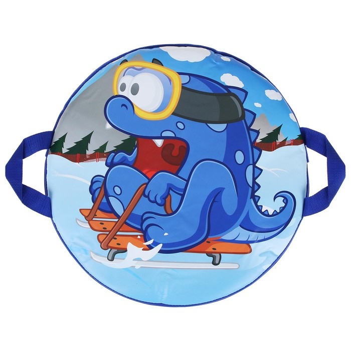 Санки-ледянки №76 «Дракон на санках», d=45 см Санки-ледянки №76 «Дракон на санках», d=45 см