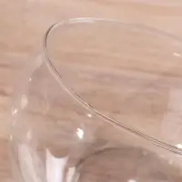 Ваза для цветов &laquo;Анабель&raquo;, шаровая с косым резом, 1.5 л, 19&times;14.5 см, стекло, МИКС прозрачная