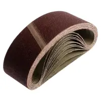 Лента абразивная бесконечная ТУНДРА, на тканевой основе, 75&times;533 мм, Р60, 10 шт.