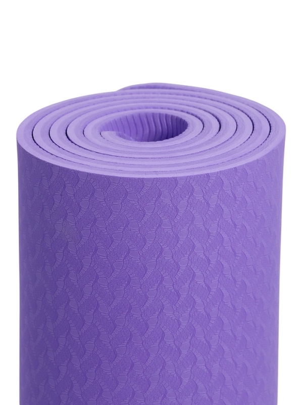Коврик для фитнеса и йоги ONLYTOP, 183x61x 0,8 см, цвет фиолетовый/темно-фиолетовый Коврик для фитнеса и йоги ONLYTOP, 183x61x 0,8 см, цвет фиолетовый/темно-фиолетовый