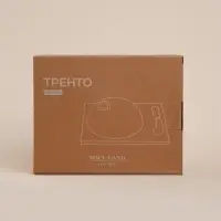 Маслёнка SL Home &laquo;Тренто&raquo;, 22&times;17.5 см, на деревянной подставке, с ножом для масла, фарфор, белая