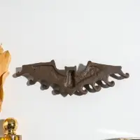 Крючки настенные &laquo;Летучая мышь&raquo;, ключница декоративная, чугун, 24.2&times;7.5&times;1.6