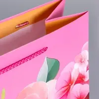 Пакет подарочный ламинированный &laquo;Счастья и радости&raquo;, 26&times;12&times;32 см
