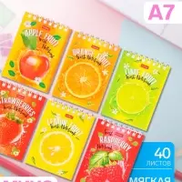 Блокнотик Hatber &laquo;Сладкое настроение&raquo;, А7, 40 листов, на гребне, обложка из мелованного картона, блок офсет