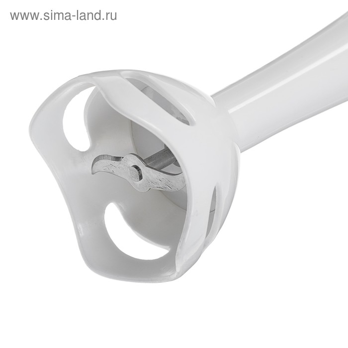 Блендер Luazon LBR-26, погружной, 300 Вт, 0.6 л, 2 скорости, бело-зеленый