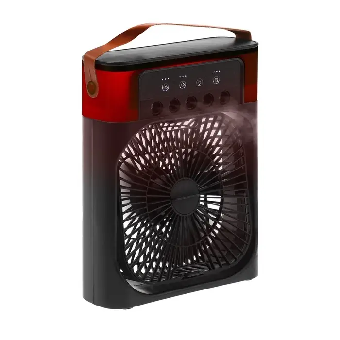 Вентилятор настольный с увлажнителем LOF-06, портативный, 3 скорости, питание USB, чёрный