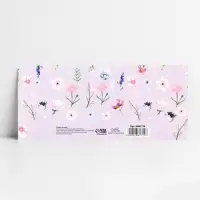 Конверт для денег фигурный «С Днём Рождения!» цветочная композиция, 17.5 х 8 см Конверт для денег фигурный «С Днём Рождения!» цветочная композиция, 17.5 х 8 см