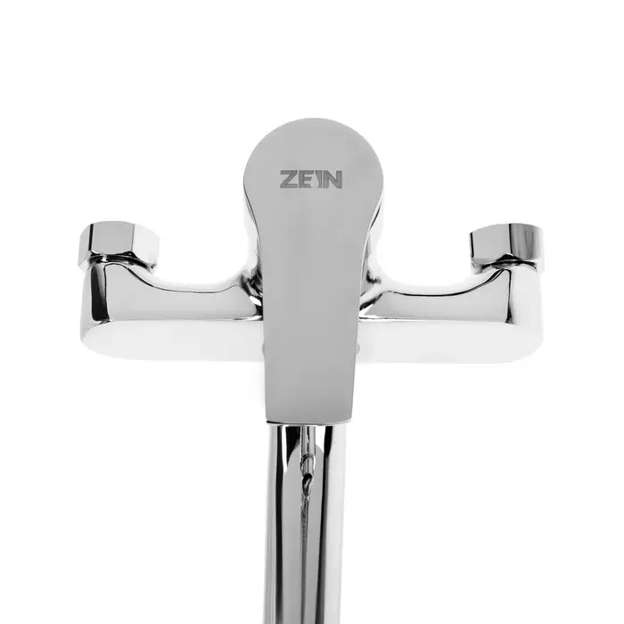 Смеситель для ванны ZEIN Z3846, однорычажный, душевой набор, лейка 5 режимов, хром