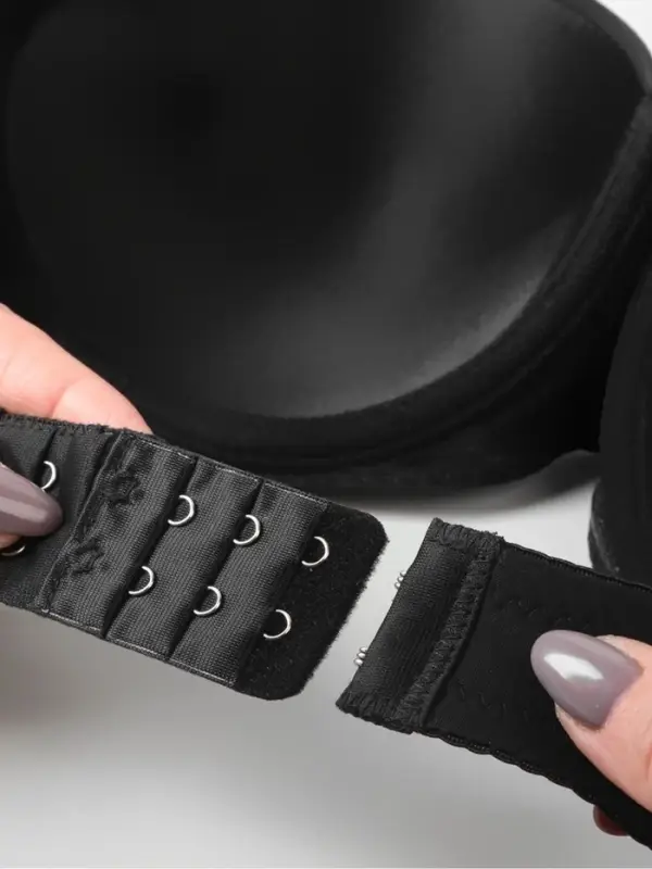 Застёжка для бюстгальтера, удлинитель, 3 ряда 2 крючка, 3.2×5 см, чёрная Застёжка для бюстгальтера, удлинитель, 3 ряда 2 крючка, 3.2×5 см, чёрная