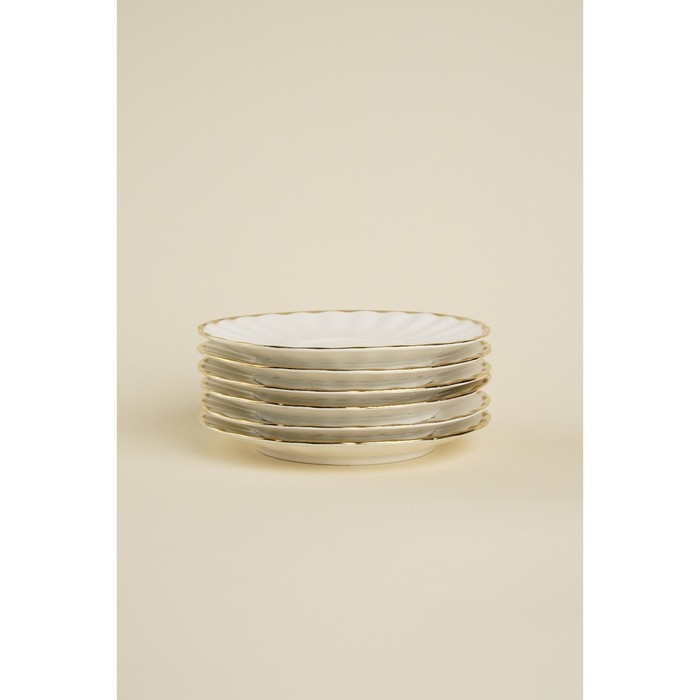 Чайный сервиз SL Home «Гарда», 12 предметов: 6 чашек 200 мл, 6 блюдец d=15 см, цвет белый Чайный сервиз SL Home «Гарда», 12 предметов: 6 чашек 200 мл, 6 блюдец d=15 см, цвет белый