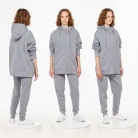 Толстовка унисекс H3, серая, размер M/L