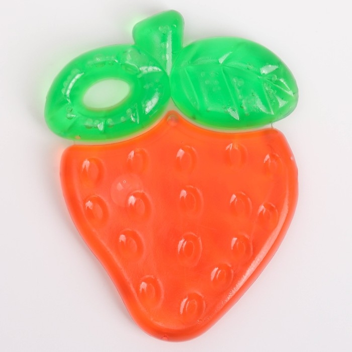 Прорезыватель охлаждающий с водой «Клубничка», Крошка Я