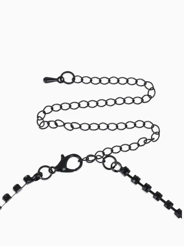 Набор 2 предмета: серьги, колье &laquo;Вернисаж&raquo;, шарики, чёрный, 30 см