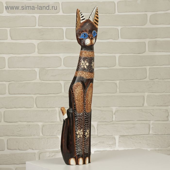 Сувенир дерево Сувенир дерево "Кошка ажурная. Восточная сказка" 60х13х5 см