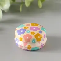 Шкатулка металл круглая "Полевые цветы" набор 12 шт 4х4х2 см