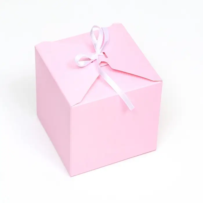 Коробка подарочная складная, квадратная, розовая, 12×12×12 см Коробка подарочная складная, квадратная, розовая, 12×12×12 см