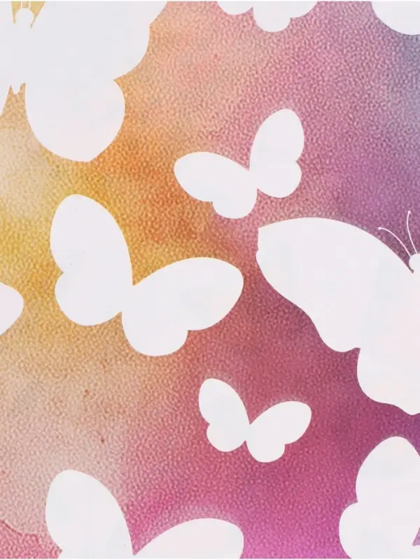 Бумага упаковочная двухсторонняя &laquo;Яркие бабочки&raquo;, глянец, 100&times;70 см