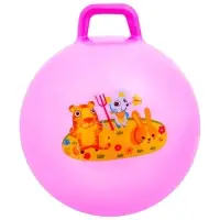 Мяч - прыгун с ручкой ONLYTOP, d=45 см, МИКС