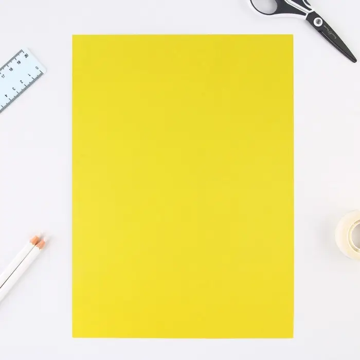 Картон цветной А4, 6 листов 6 цветов немелованный односторонний &laquo;Котик&raquo;