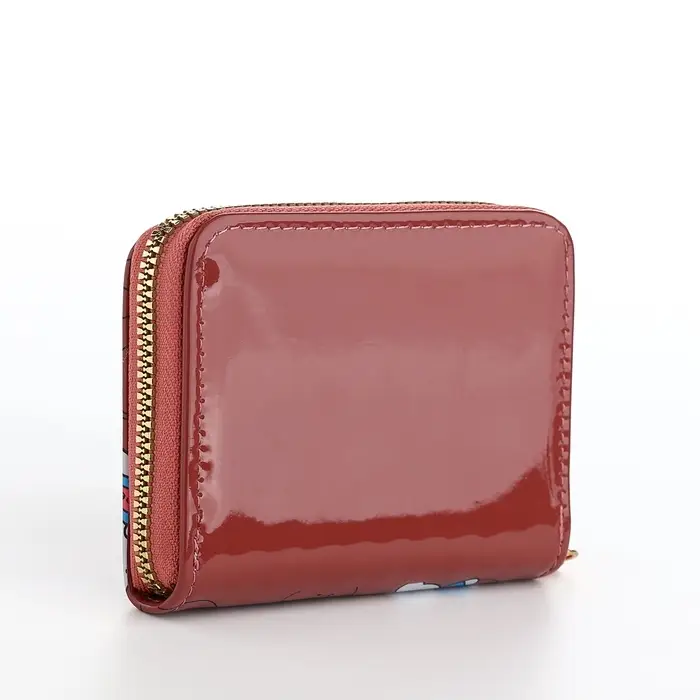 Кошелёк на молнии, коричневый