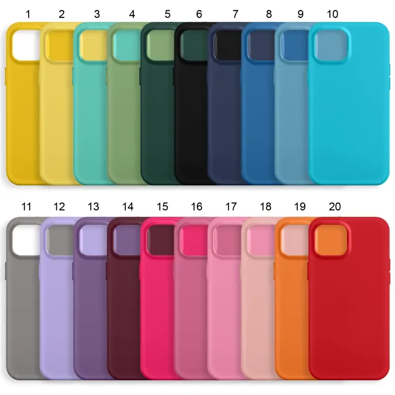 Чехол для iPhone 14 Silicone WS (без лого, в прозрачном пакете)